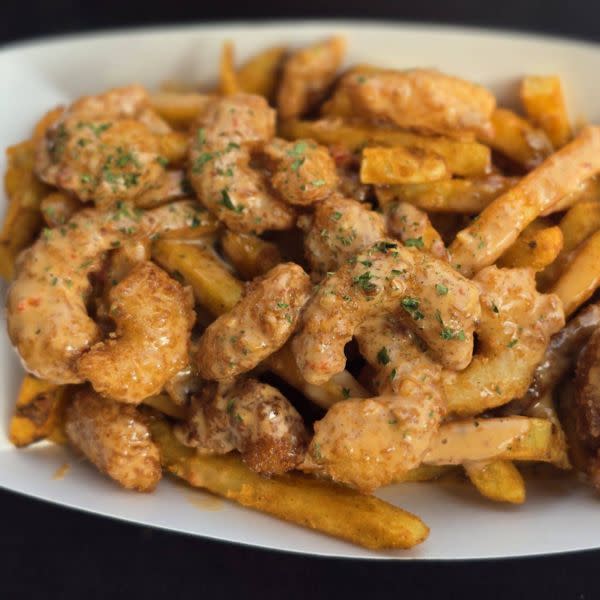 Bang bang shrimp with fries