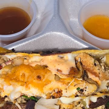 Chicken Philly Mac taco