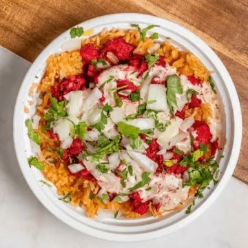 Lemon Chili Chicken Rice Bowl