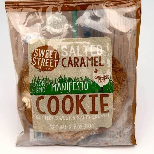 Salted Carmel White Chocolate Cookie