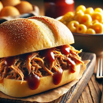 Gourmet Pulled Pork BBQ Sandwich