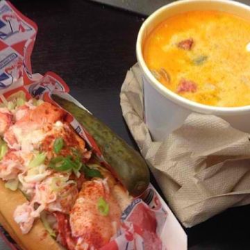 HALF LOBSTER ROLL AND CHOWDER MEAL