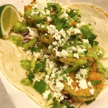 Fried Zucchini Taco 