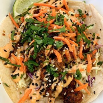 Korean BBQ Steak Taco 