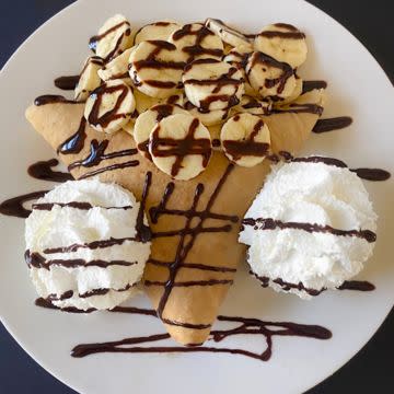 Bananas, Chocolate & Whipped Cream