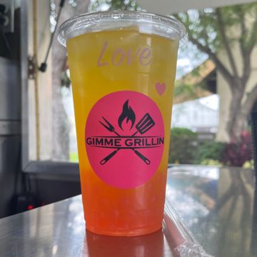 Mango strawberry boba