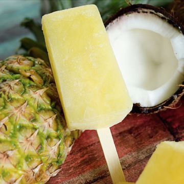 Pineapple Coconut Ice Pop