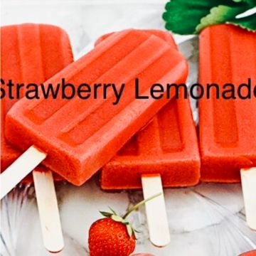 Strawberry Lemonade Ice Pop