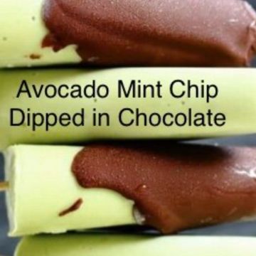 Avocado Mint Chip Ice Pop