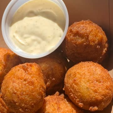 Cheesy Shrimp Fritters