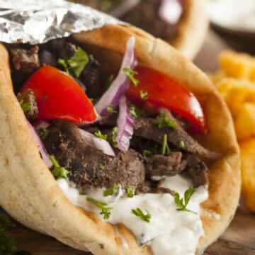 Shawarma Pita Wrap w/Fries