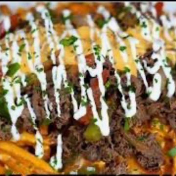 Loaded steak  Fries