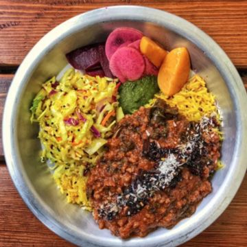 Kalonji Kale Keema Plate