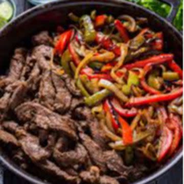 Beef Steak Fajitas