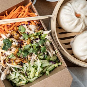 Cold Noodles + 2 Bao 凉面+2包