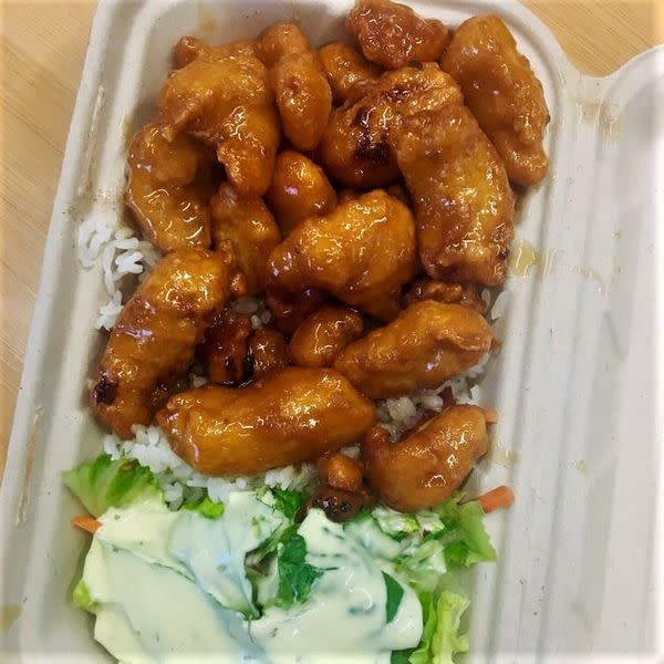 Orange Chicken w/ Salad