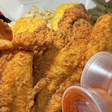 # Loaded Fried Crackfish Dinner 