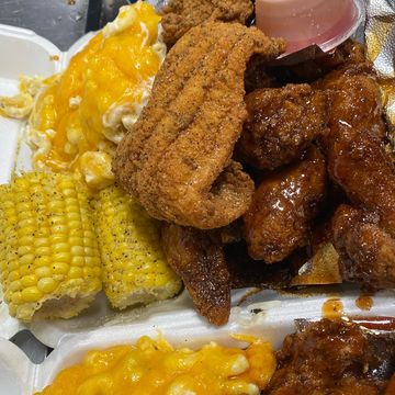 Loaded 1/2 Chicken 1/2 Fish Dinner 
