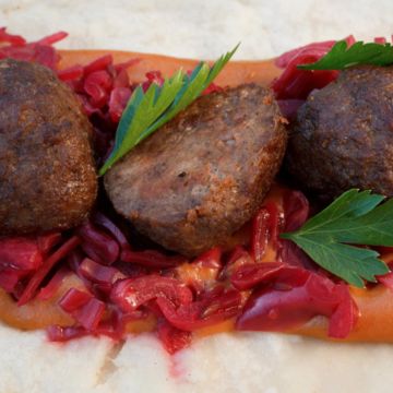 Norwegian Meatballs Lefse