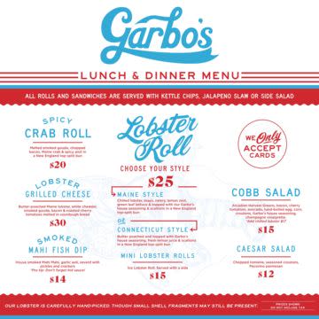 full menu