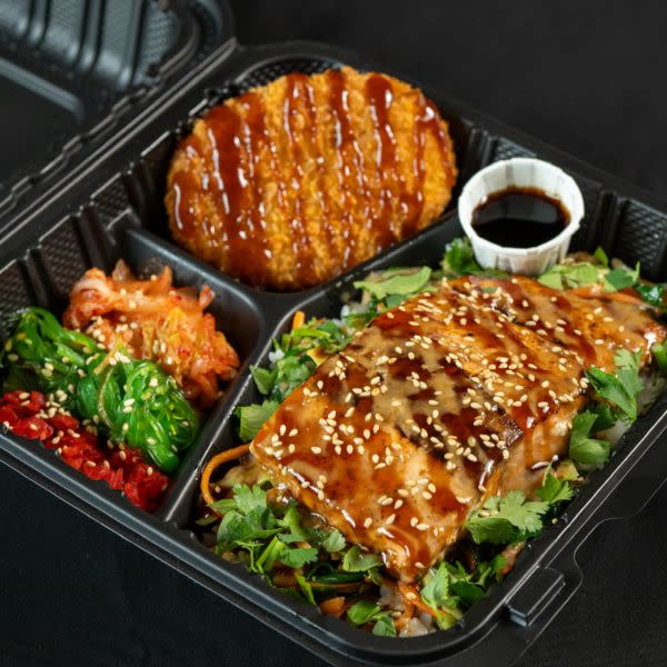 Grilled Salmon Bento