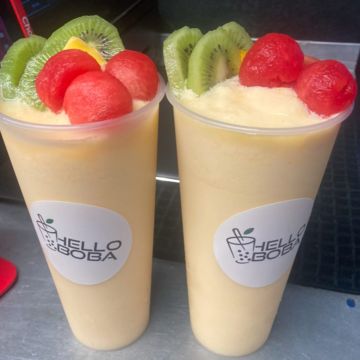Summer Peachy Smoothie with Mix fruit