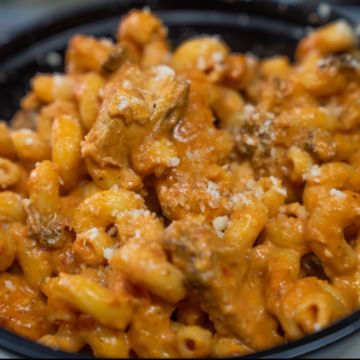 Pasta Pink with Hot Italian Sausage or Chicken