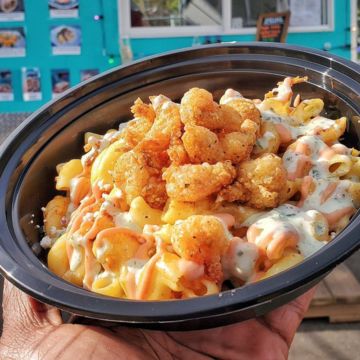 Cornmeal Fried Crawfish Mac
