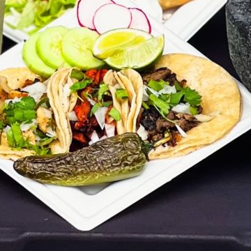 Mini street taco plate
