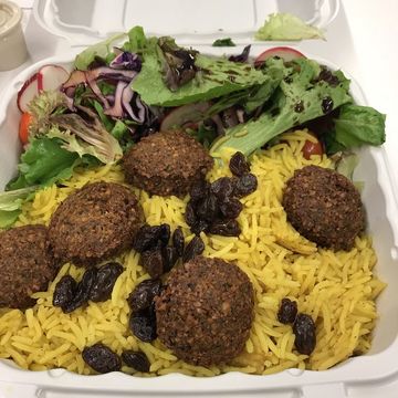 Falafel over rice Platter