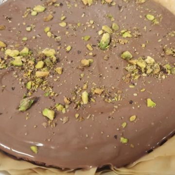 Dubai Chocolate Pistachio Pie