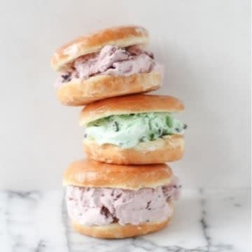 Donut Ice Cream Sandwich