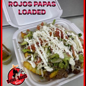 Rojo's Papas Locas loaded Up