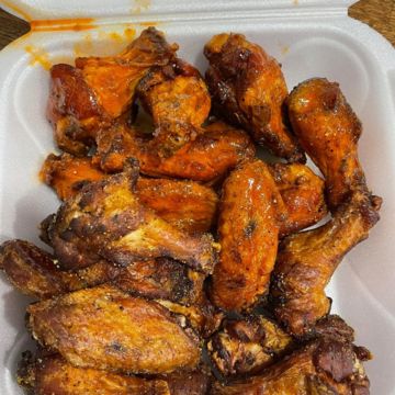 Smoked fried wings
