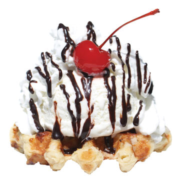 Waffle Cake Sundae