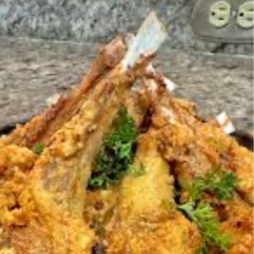 1 ladyfingerlollipop Lamb chops