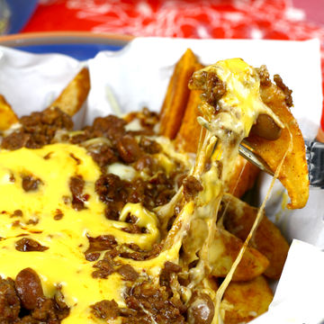 Motor City Coney Island chili cheese fries