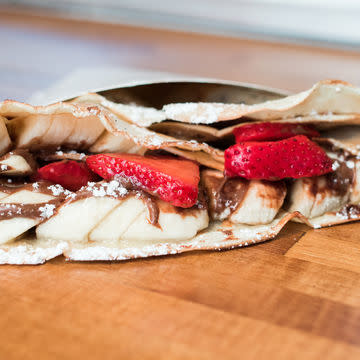 Nutella Strawberry Crepe