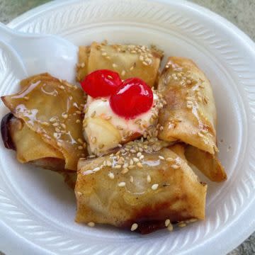 Fried Bananas w/ Ice Cream