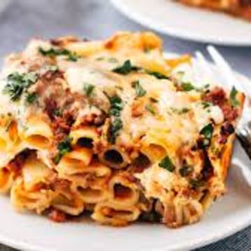 Bake Ziti    Includes 3 garlic knots