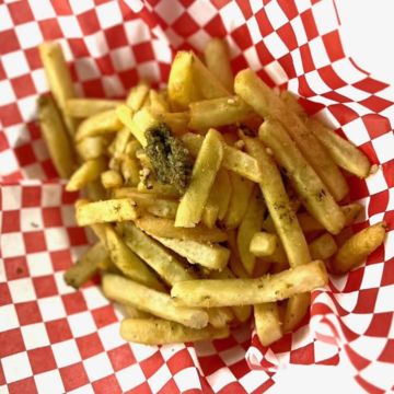 Pesto Garlic Parm Fries