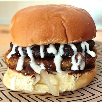 Beef Boerie Hash Burger