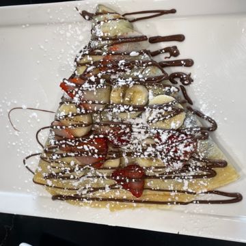 Breaksfast Crepe nutella, strawberry, banana