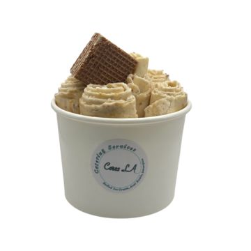 Coffee and tiramisu rolled ice cream