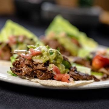 Tacos & salsa bar