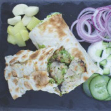 Afghani Chicken Kebab Wrap