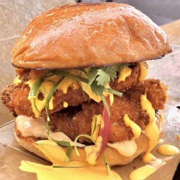 Peruvian Fried Chicken Sandwich