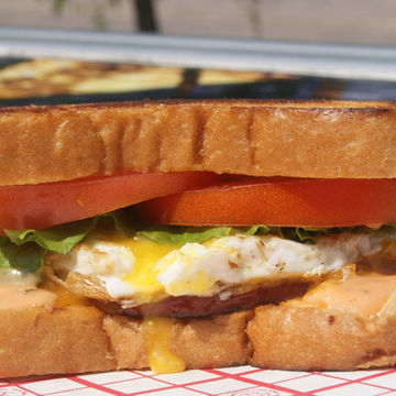 Fried Bologna Sandwich