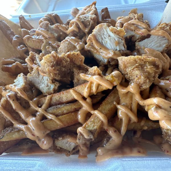 Loaded Lab Fries (Crispy Chicken Fries)