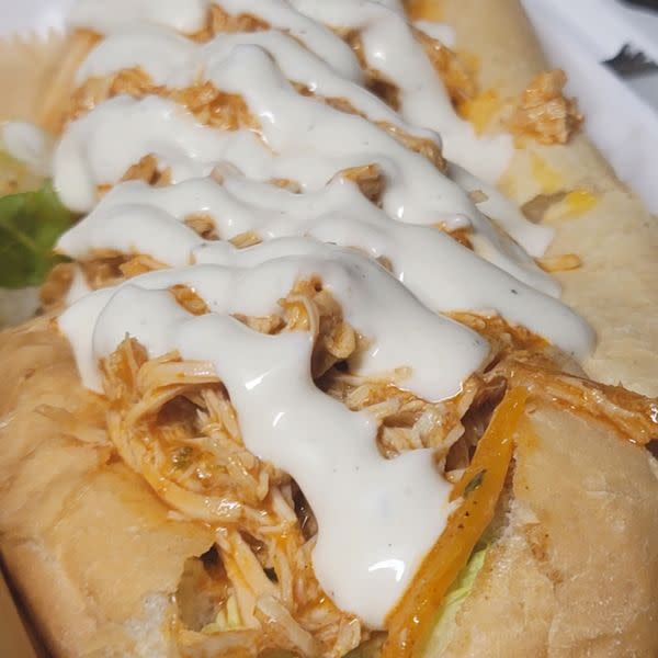 Buffalo Style Smokey Chicken Po-Boy